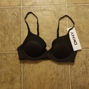 NWT DKNY Black Bra 32B